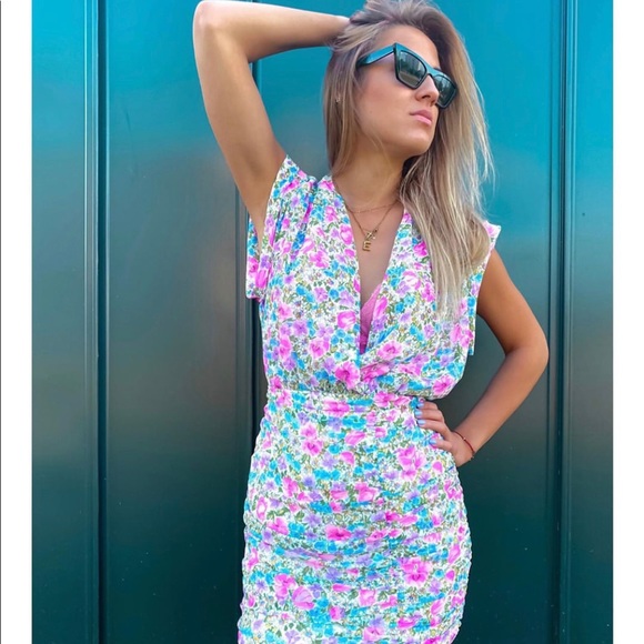 Zara floral mini dress NWT s - Picture 5 of 7